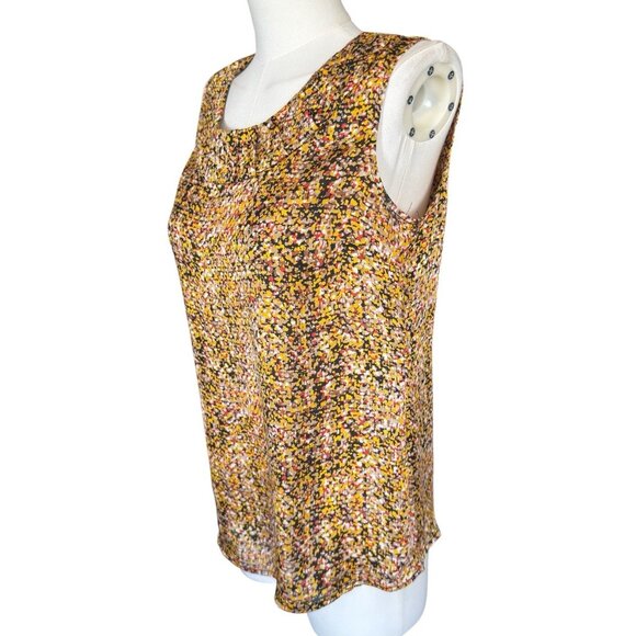 Kasper Separates Petites Multicolored Round Neck Sleeveless Pullover Top Sz PS - Picture 2 of 7